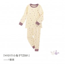 Пижама детская для девочки утепленная хлопок 0.3кг Qylifeng, zak240-TZ591