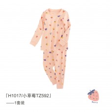 Пижама детская для девочки утепленная хлопок 0.3кг Qylifeng, zak240-TZ592