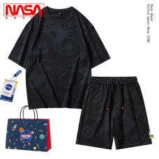 Комплект мужской футболка и шорты хлопок 0.5кг NASA, zak261-BB-8811-01