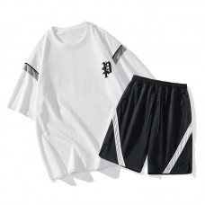 Комплект мужской футболка и шорты хлопок 0.5кг NASA, zak261-C61-01