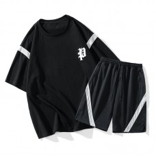 Комплект мужской футболка и шорты хлопок 0.5кг NASA, zak261-C61-01