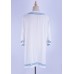 Пляжная блуза-туника белая с вышивкой Xanyee, zak36-ZS653