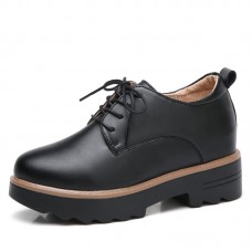 Ботинки кожаные в британском стиле на толстой подошве на шнуровке 0.9кг, zak88-AH07-02