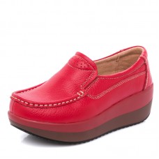 Кожаные туфли на платформе женские 0.7кг, zak88-P3213-2
